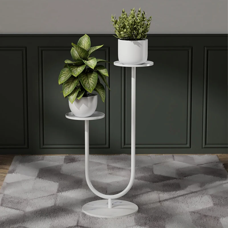 New Design Plant Shelf Corner Plant Stands Display Rack, Rustproof Iron Flower Pot Holder Shelf for Patio Balcony Garden