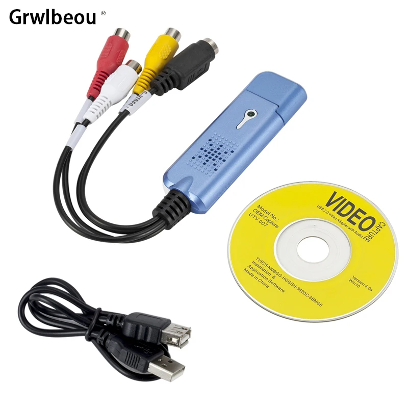  USB 1 канал карта захвата DVD AV видео компьютера компьютерной приставки к телевизору компьютеру смотреть Телевизор с возможностью