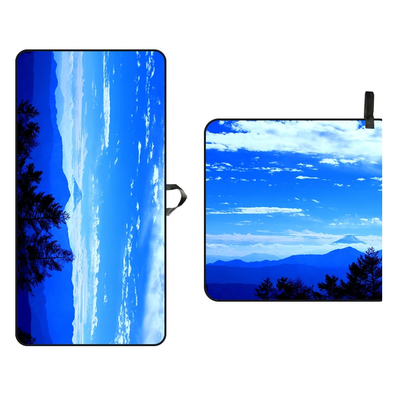 Outdoor Golf Cover Golf Waffle Towel with Photo Printing for Golf Bags Microfiber Raincover