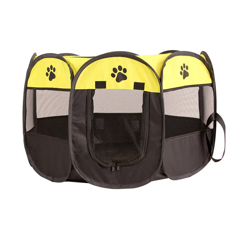 Manufacture Pet Foldable Playpen Dog Portable Exercise Kennel Tent with Removable Mesh Shade Cover for Travel Indoor Outdoor