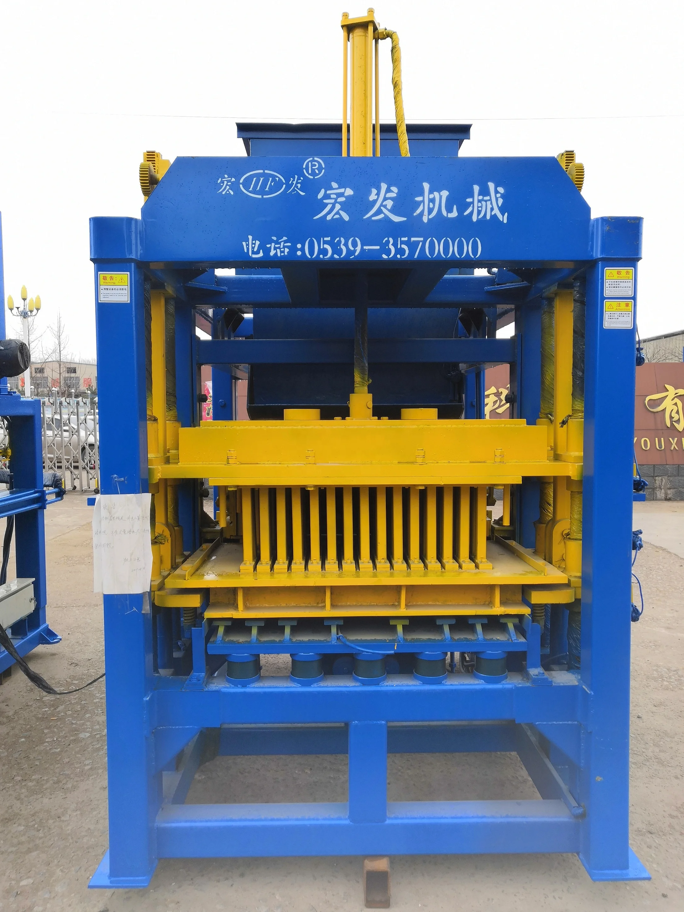 QT4-15C automatic making machine brick/popular selling cement brick machine/brick machinery