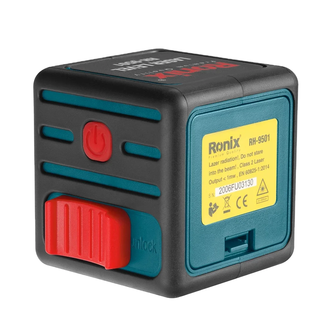 Ronix Rh-9501 1V 1H Self-Leveling Cross-Line Laser Distance Measure 10M Self Leveling Simple Cross-Line Laser Level