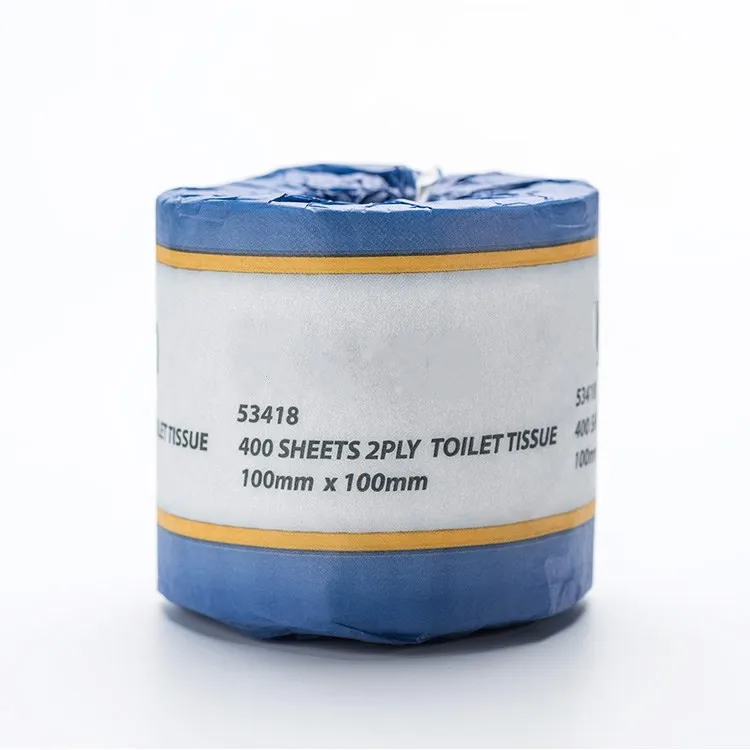 Смешанноая целлюлоза белая бумага, рулоннпя натуральный бумажную салфетку 2 слоя 200 листов папиросной бумаги пользовательские тиснением держатель для туалетной бумаги