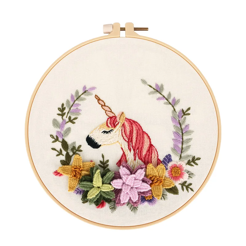 HOT Selling Handmade Embroidery Set Needlework Sewing Craft For Beginners DIY Embroidery Kits