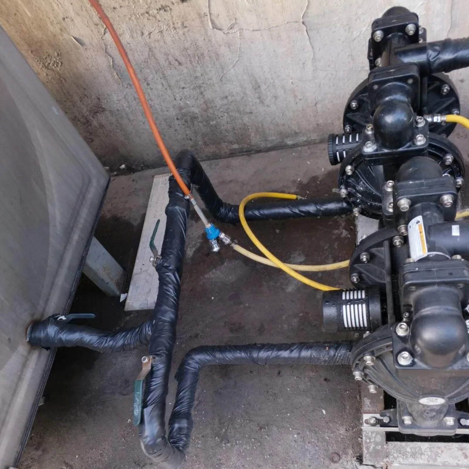 No electricity crude lubricating oil gasoline petrol fuel transfer ATEX air operated diaphragm pump