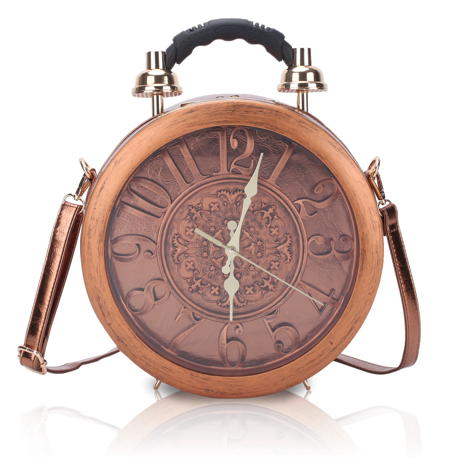 Angelbarcelo hot sales manufacturer fashion purse luxury clock round handbag girls mini shoulder bag 2021