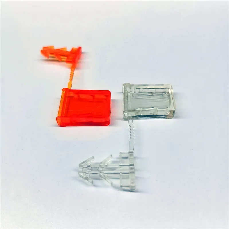 Free sample factory directly 50cm orange plastic wire seal padlock