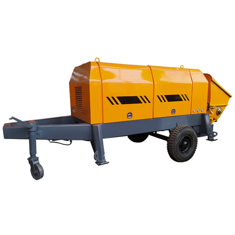 Trailer Mounted Pumps Hb47V Concrete Pump Truck Hydraulic Schwing Diesel Concrete Pump Deutz Dn175 Concrete Pump Clamp