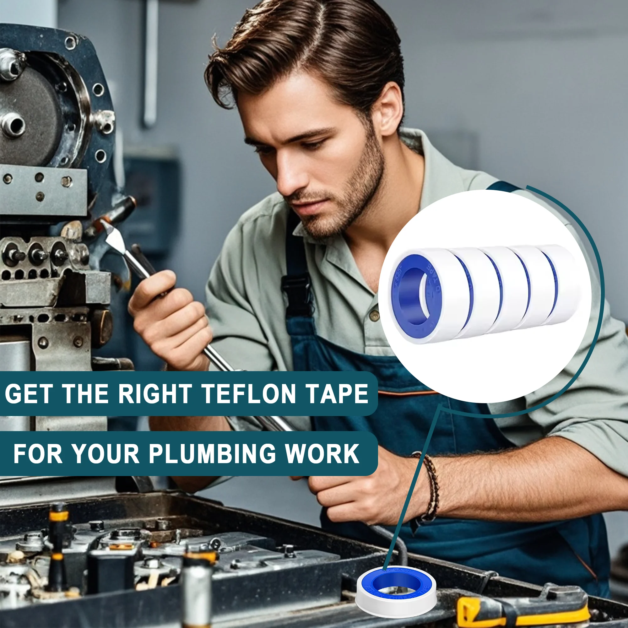 100pcs Ptfe Thread Seal Tape,Thread Seal Tape For Pipe Fitting