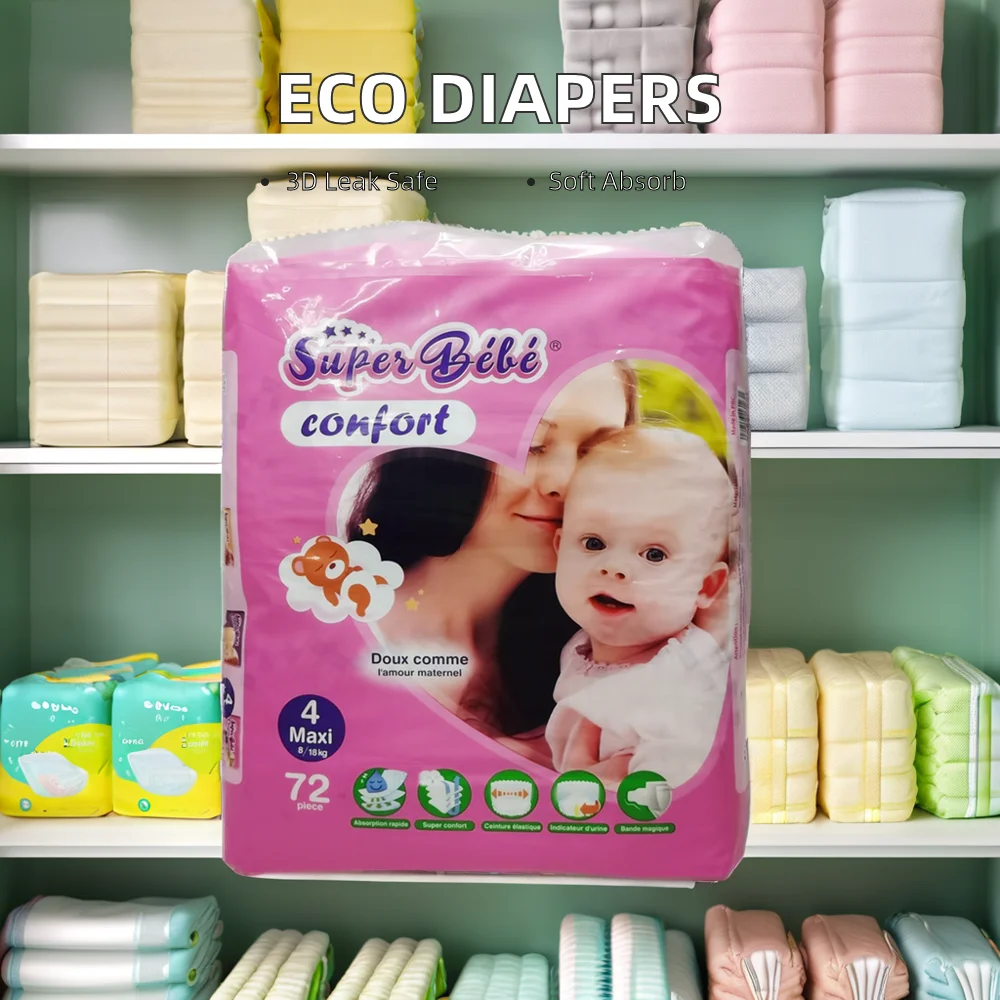 Raw Material Disposable Diapers Manufacturer Direct Sales 350 Gsm Core Baby Diapers at Affordable Prices