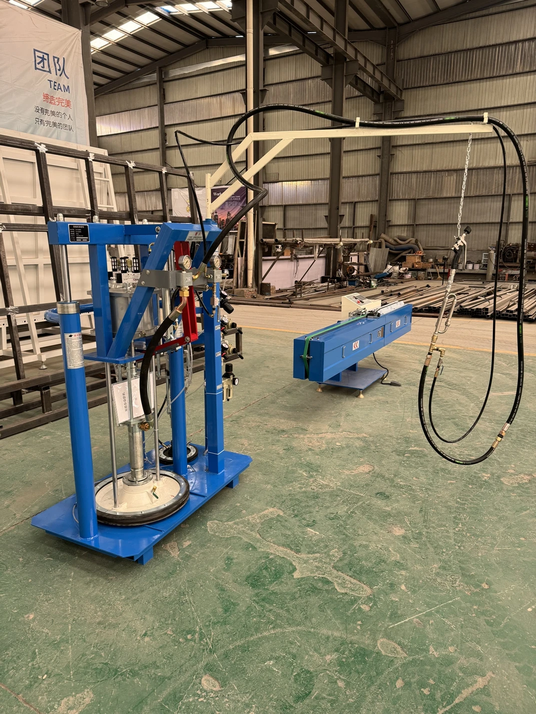 Two Component Sealant Spreading Coating Machine Insulating Glass Double Glazing Making 2 Component Sealant Extruder