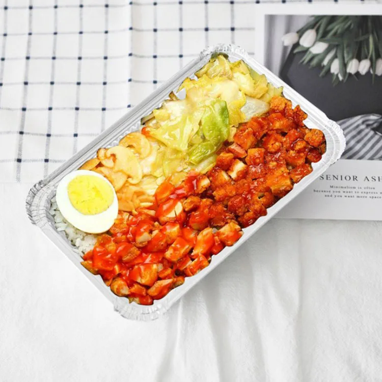 Одноразовая алюминиевая фольга в стиле Ближнего Востока 8389 контейнеров с крышками