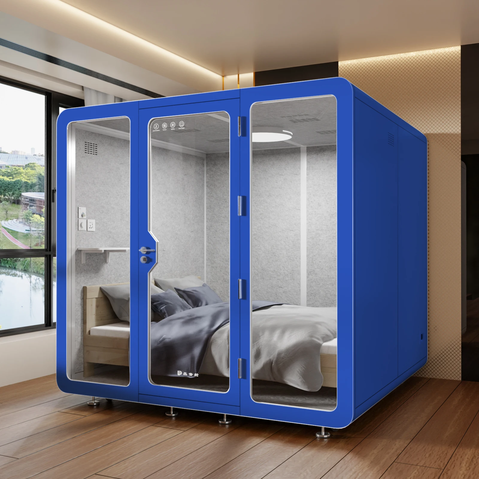 Assembled Mobile Portable Conference Room Studio Silent Private Office Cubicle Shed Soundproof 100% Soundproof Booth