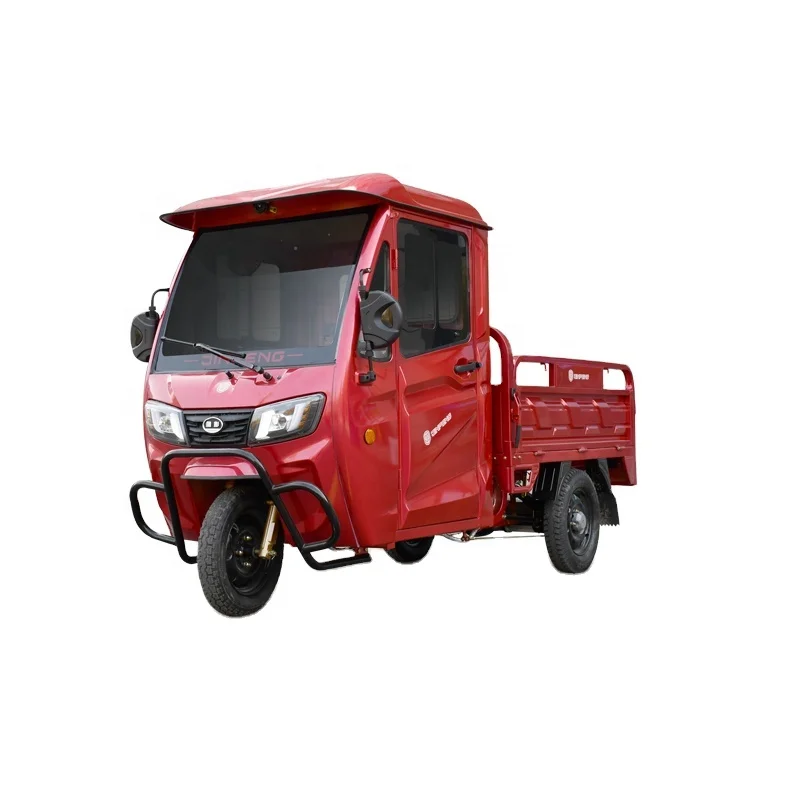 Jinpeng ЕС homologation грузовой трицикл 3 колеса 72V 2000W трехколёсный велосипед с большой ящик и закрытой кабиной