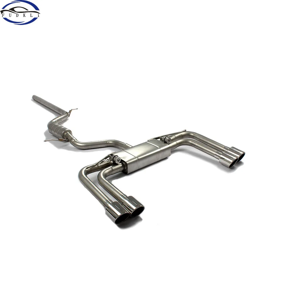 FUDKLi Valvetronic Catback Exhaust Exhaust System With Exhaust Valve Remote Controller For Volkswagen Tiguan  1.8T 2.0T