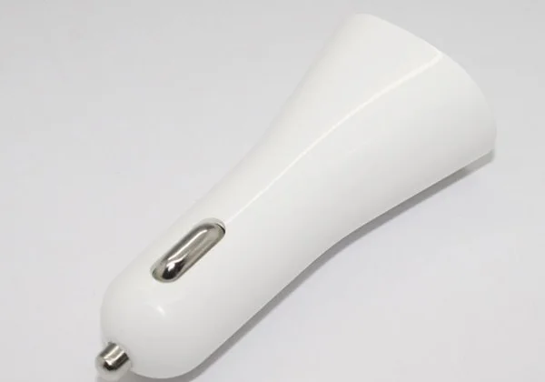 5V 2.1A Big Horn Shape 2 Port Dual Two USB Car Charger Adaptor