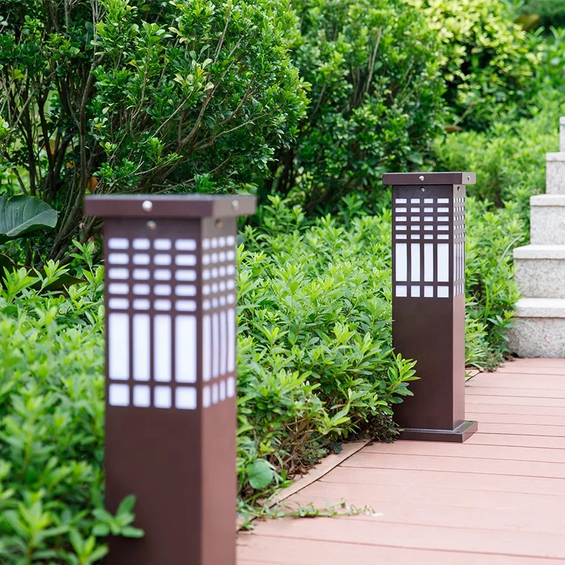 Outdoor Garden Path 12V/120V Patio Pathway Backyard Lawn Landscaping Waterproof Lawn Bollard Yard LED Light Hight Lawn Lights