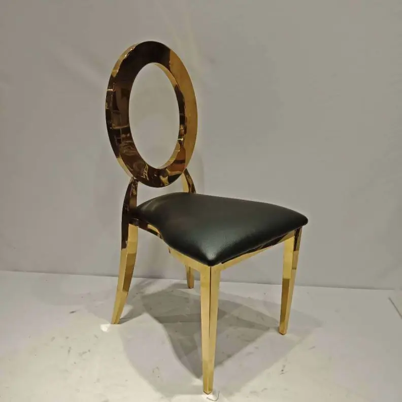 Роскошный свадебный стул из нержавеющей стали, золотые стулья для мероприятий