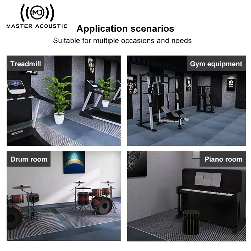 MASTER ACOUSTIC Shock-absorbing PAD Vibration isolation pad Soundproofing gym sheet