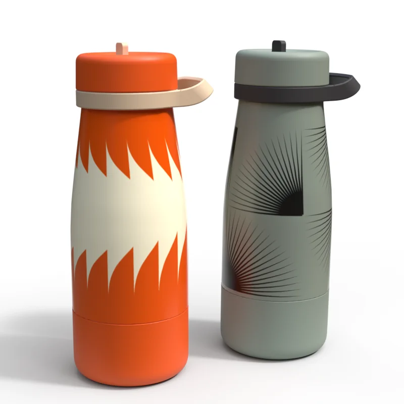 wholesale 32oz stainless steel double wall water bottle drink bottle for Sports  Camping Biking Water Bottle with straw