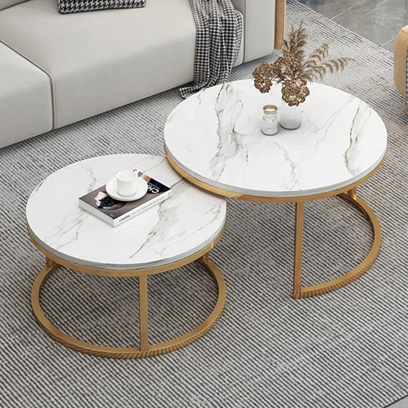 Luxury Coffee Tables Marble Coffee Table Living Room Simple Tea Center Table Set Small Round Apartment center