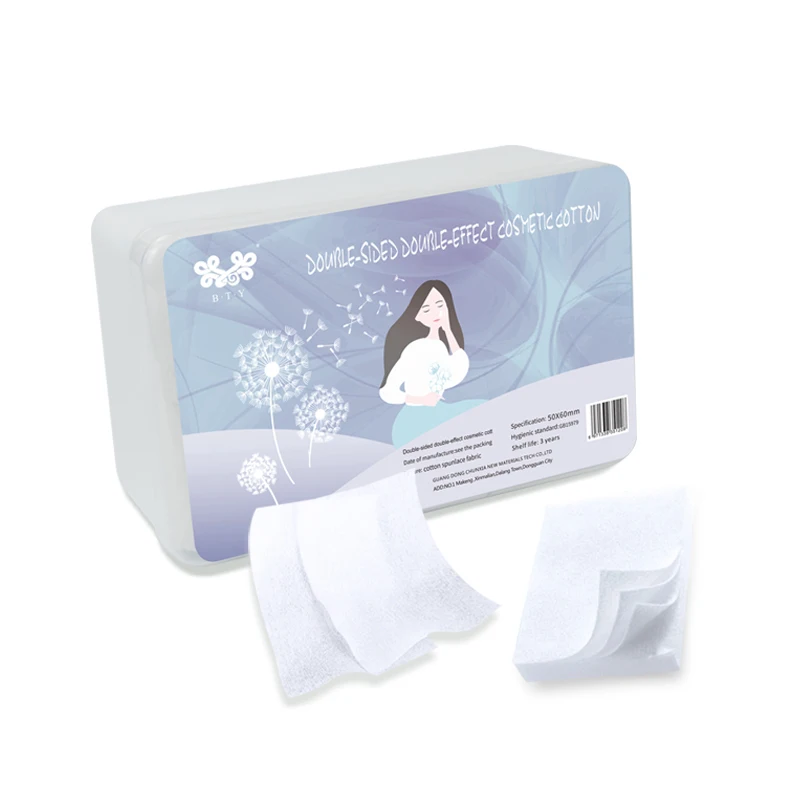 100% натуральное растительное волокно, чистый хлопок, нетканый однослойный одноразовый ватный тампон, косметика