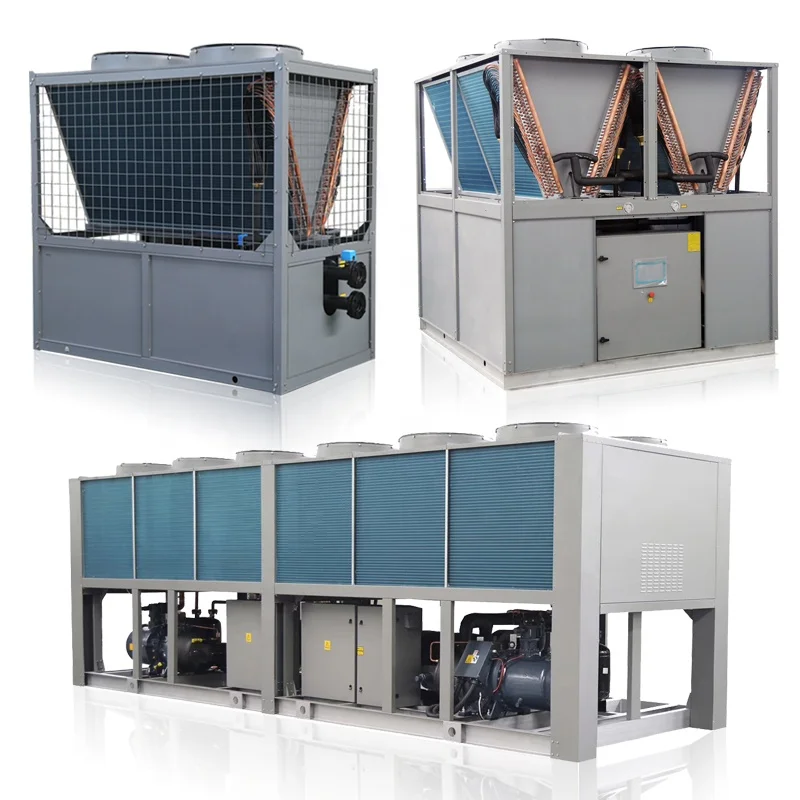 Дешевая система охлаждения R410A T3 от 12 до 50 тонн, модульный охладитель воды с воздушным охлаждением для промышленного использования