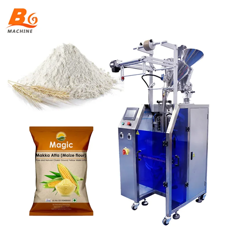 Mulit Function Automatic Vertical Sachet 3 Sides Corn Wheat Flour Powder Filling Packing Machine