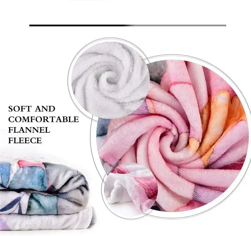 1 PC Pom Pom Purin blanket - Lightweight Flannel Throw for sofas, travel, camping, living rooms, offices, chairs and beds