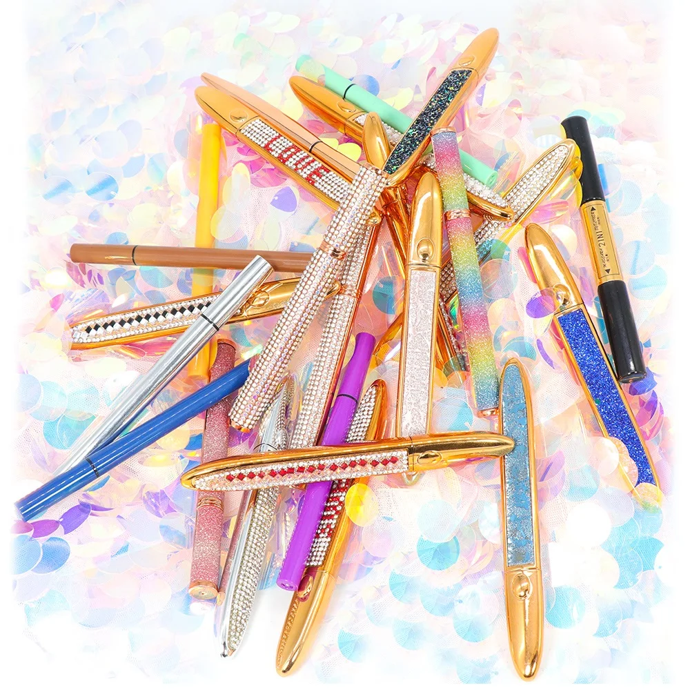  Оптовая продажа eyeliner2in 1 макияж Золотой клей для ресниц жидкий карандаш глаз