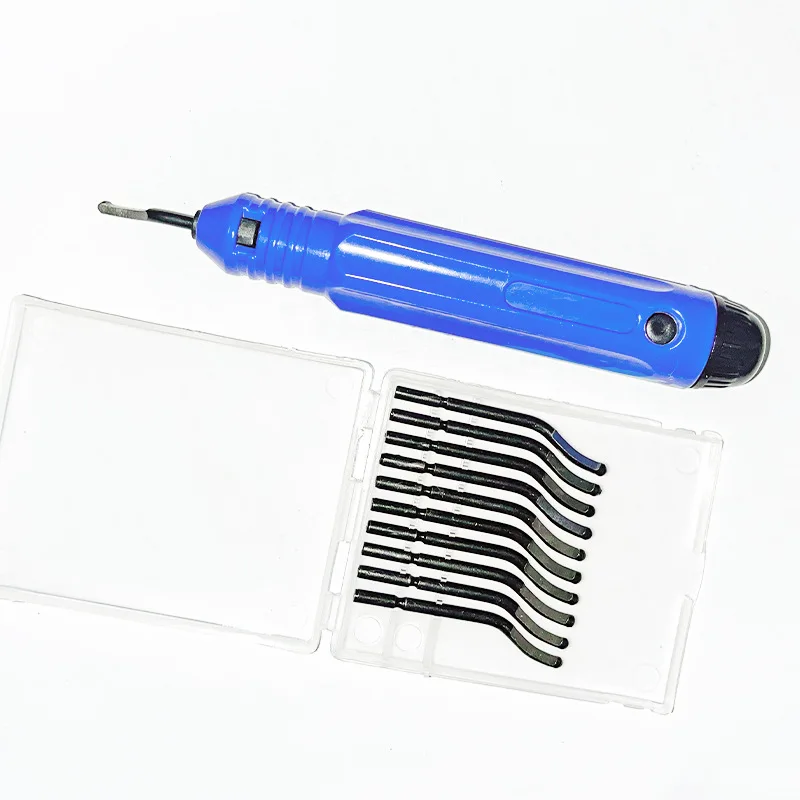 Ручной набор инструментов для очистки заусенцев вращающихся лезвий с 10 лезвиями металла дерева алюминия меди