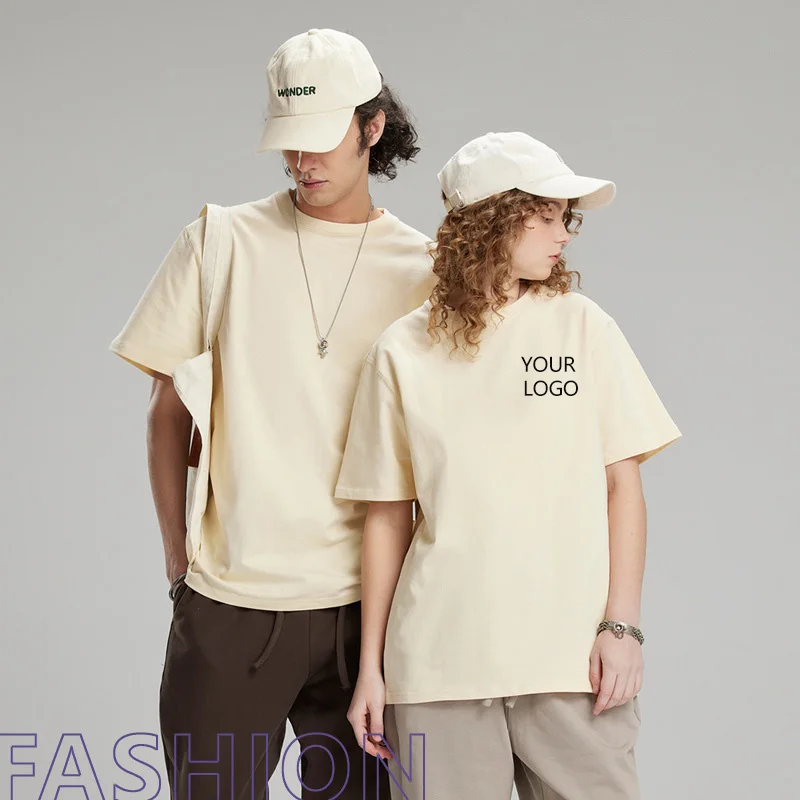 Мужские футболки большого размера из 100% хлопка размеры 270Gsm