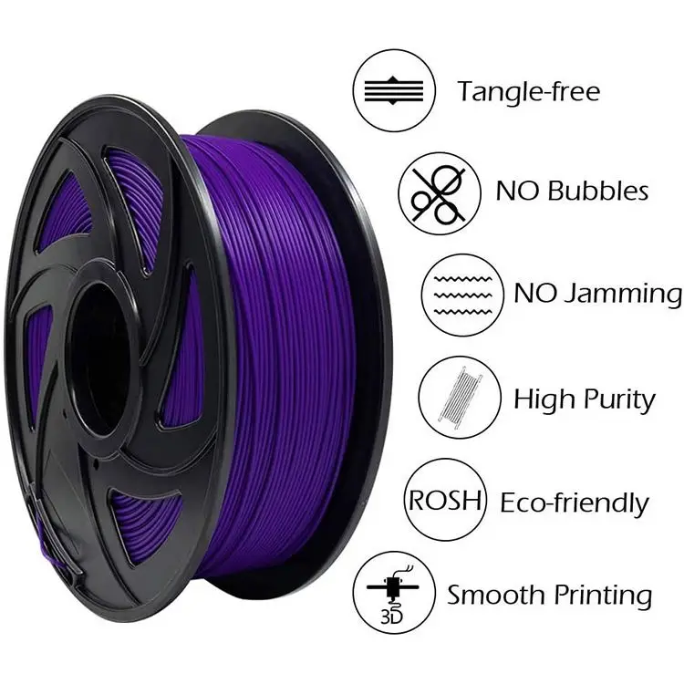 3D Printing Filament Red Copper/Wood/Carbon Fiber 1.75mm/1kg (base material PLA) for 3D Printer refilled ROHS Factory Price