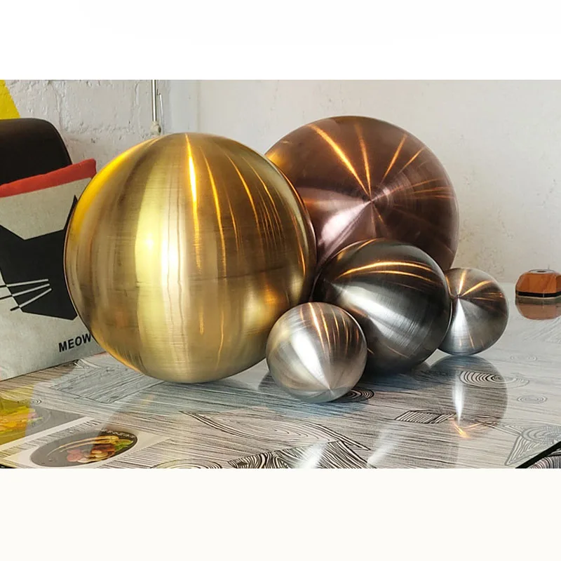 AISI 304 316 316L brushed polished surface hollow stainless steel sphere 250mm 10 inch