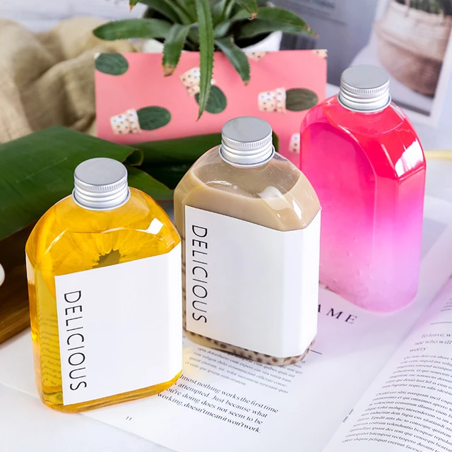 2oz 8oz Transparent Plastic Round Bottle for Cold Brew Coffee Bottle