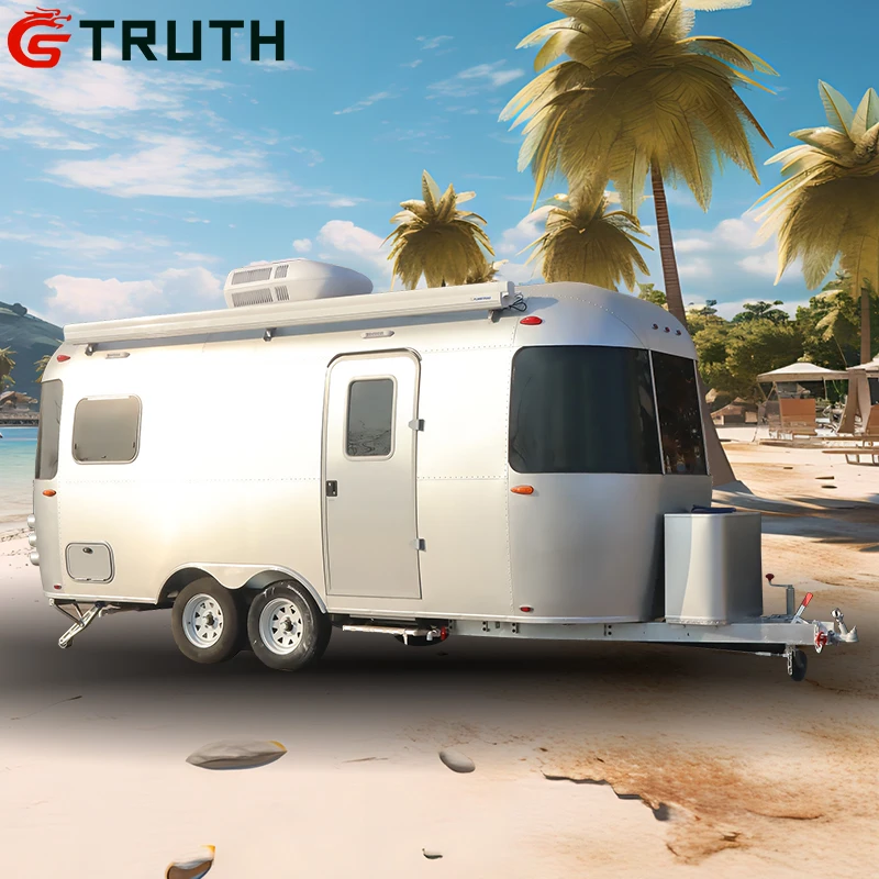 Large Size Luxury American Camping Travel Mobile House Camp  4x4  Airstream Camper Trailer