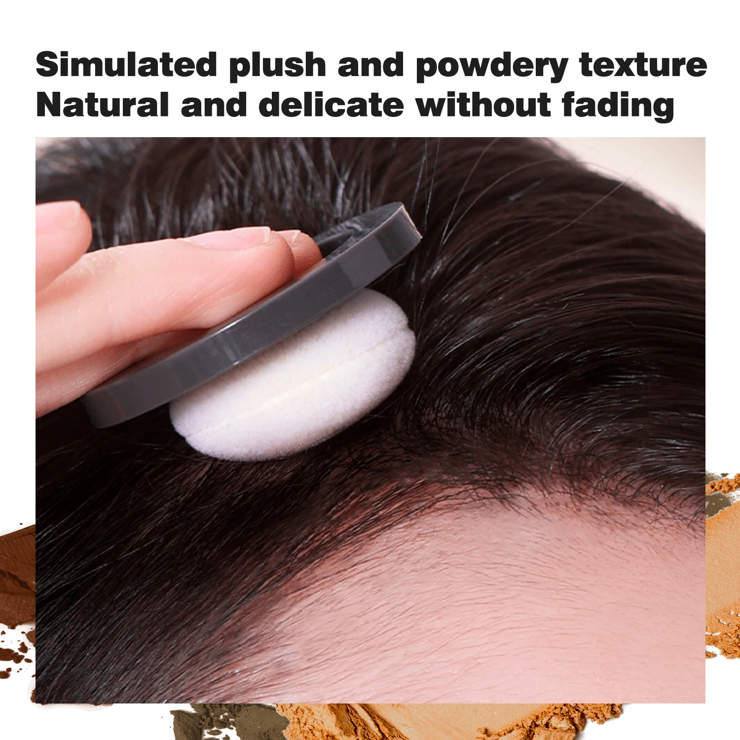 Maycheer Wholesale or OEM Support Logo Customization Hair Line Powder Dyeing Powder Hairline Powder With Puff