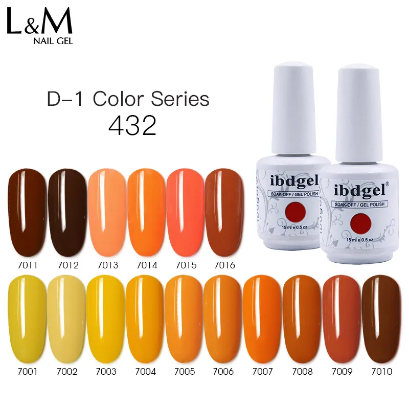 ibdgel private logo D-1series 432 colors gel nailart easy soak off gel polish