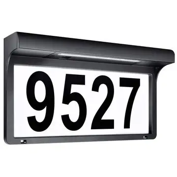 Solar House Numbers Light House Numbers Sign Plaque Address Numbers Solar Powered Address Sign