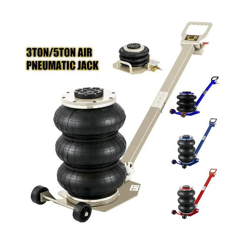 3T Long Handle Pneumatic Automobile Lift jack Three Layer Thickening Horizontal Inflatable Lifting Jack For Auto Repair Tools