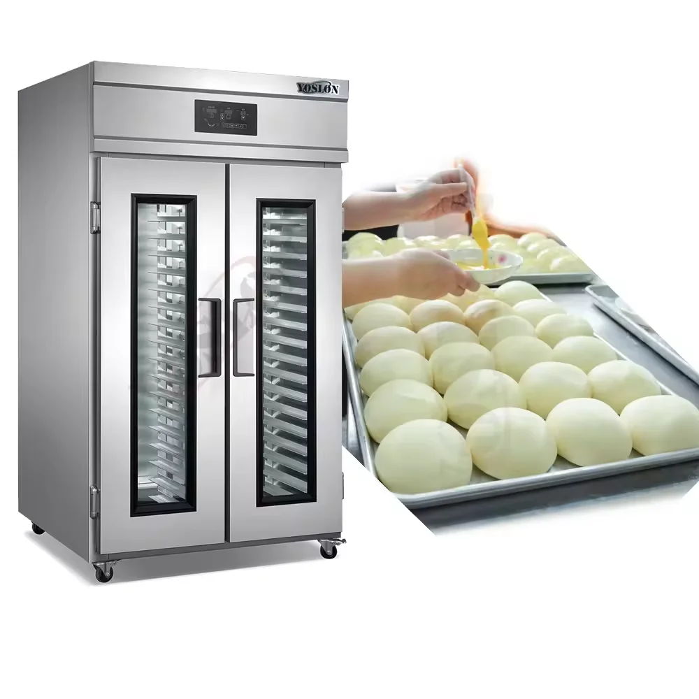 YOSLON guangzhou commercial restaurant retarder donut dough proofer 32 traysproofing heating cabinet proofer