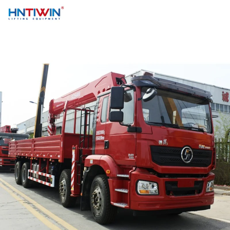 Discounted price Euro V ISUZU 10 tires 16 ton truck mounted mobile crane with Rear hydraulic ladder