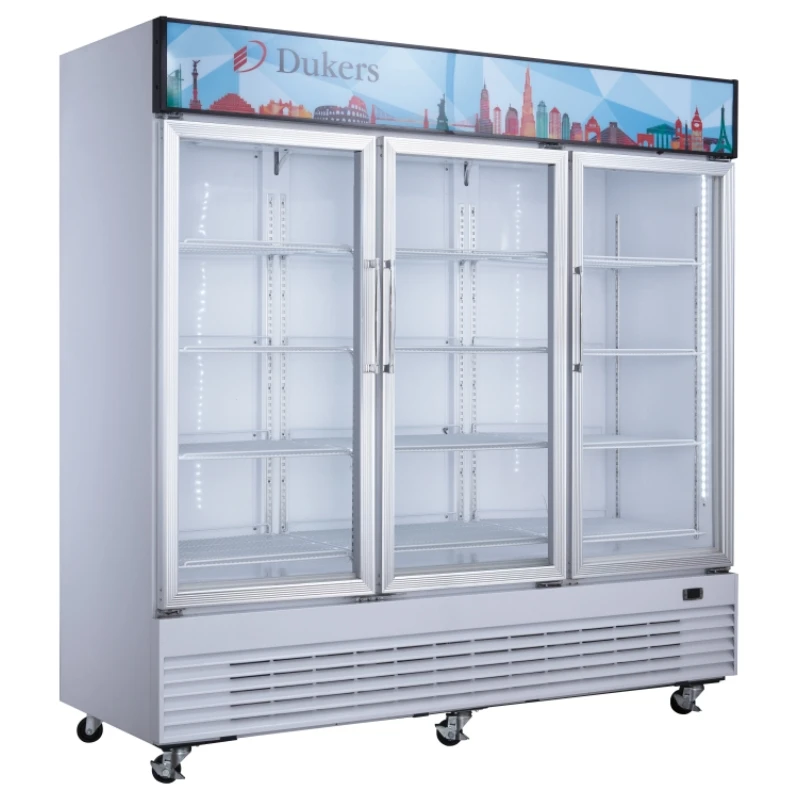 Large Volume Commercial 3 glass doors soft drink cooler supermarket beverage display fridge chiller refrigerator showcase