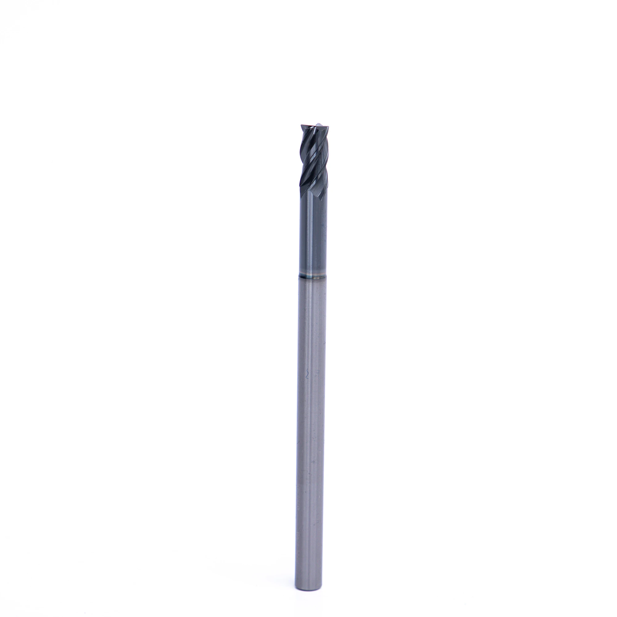 Hrc65 4 Flutes High Precision Flat Milling Cutter End Mill Blue Nano Coating Endmill