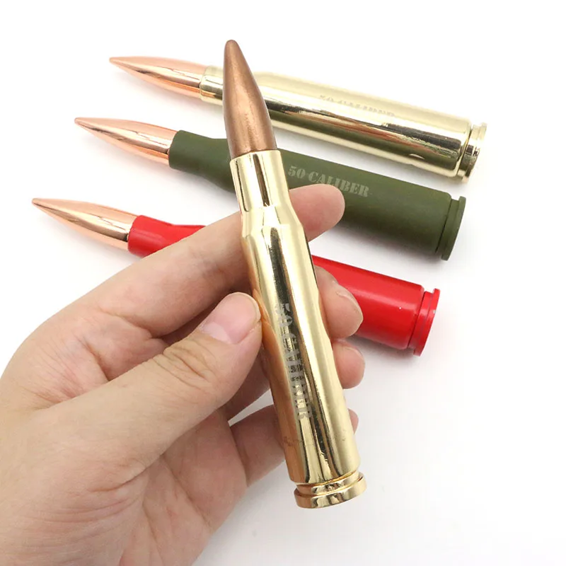 50cal Bullet Shape Keychain Engrave Laser Logo Customized Logo Bottle Opener for Wine Bottle Can