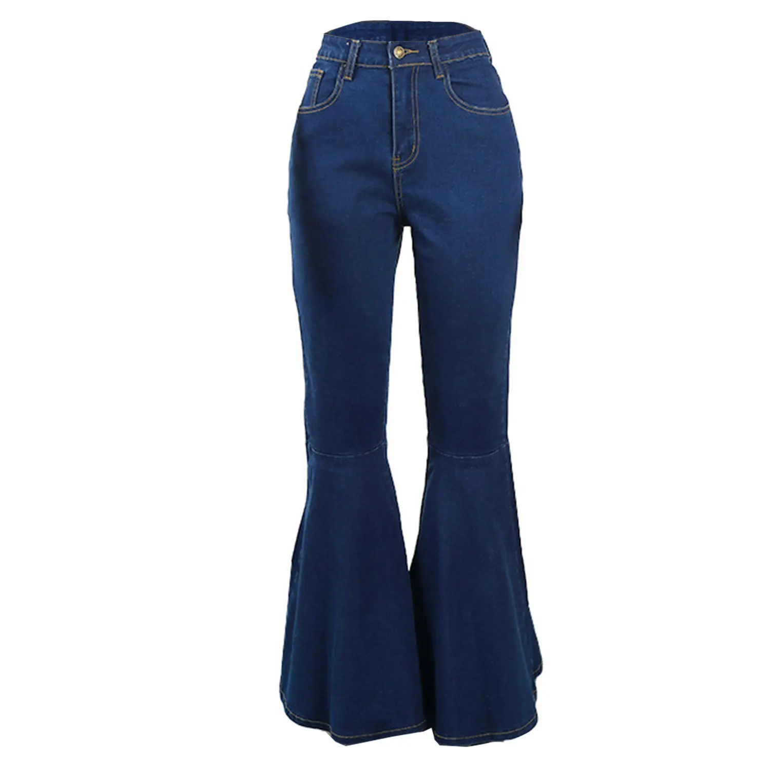designer boutique vintage sexy streetwear casual floor length high waist skinny bodycon sheath denim boot cut flared jeans