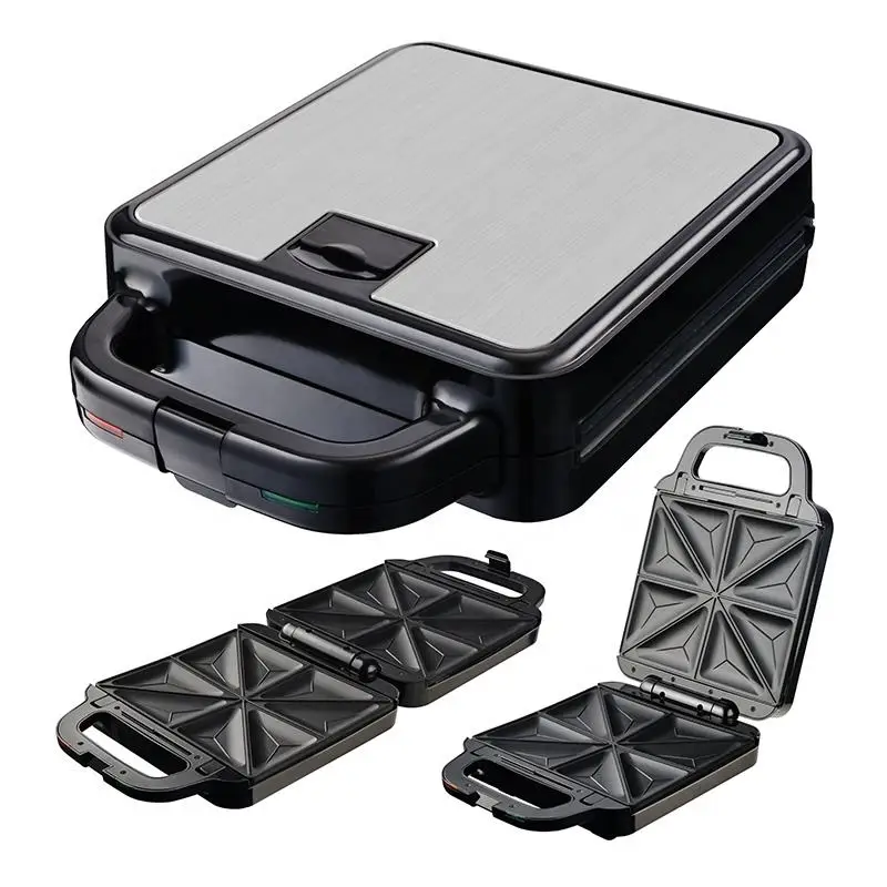 8 in 1 Detachable Plates electric mini waffle maker grill and sandwich maker