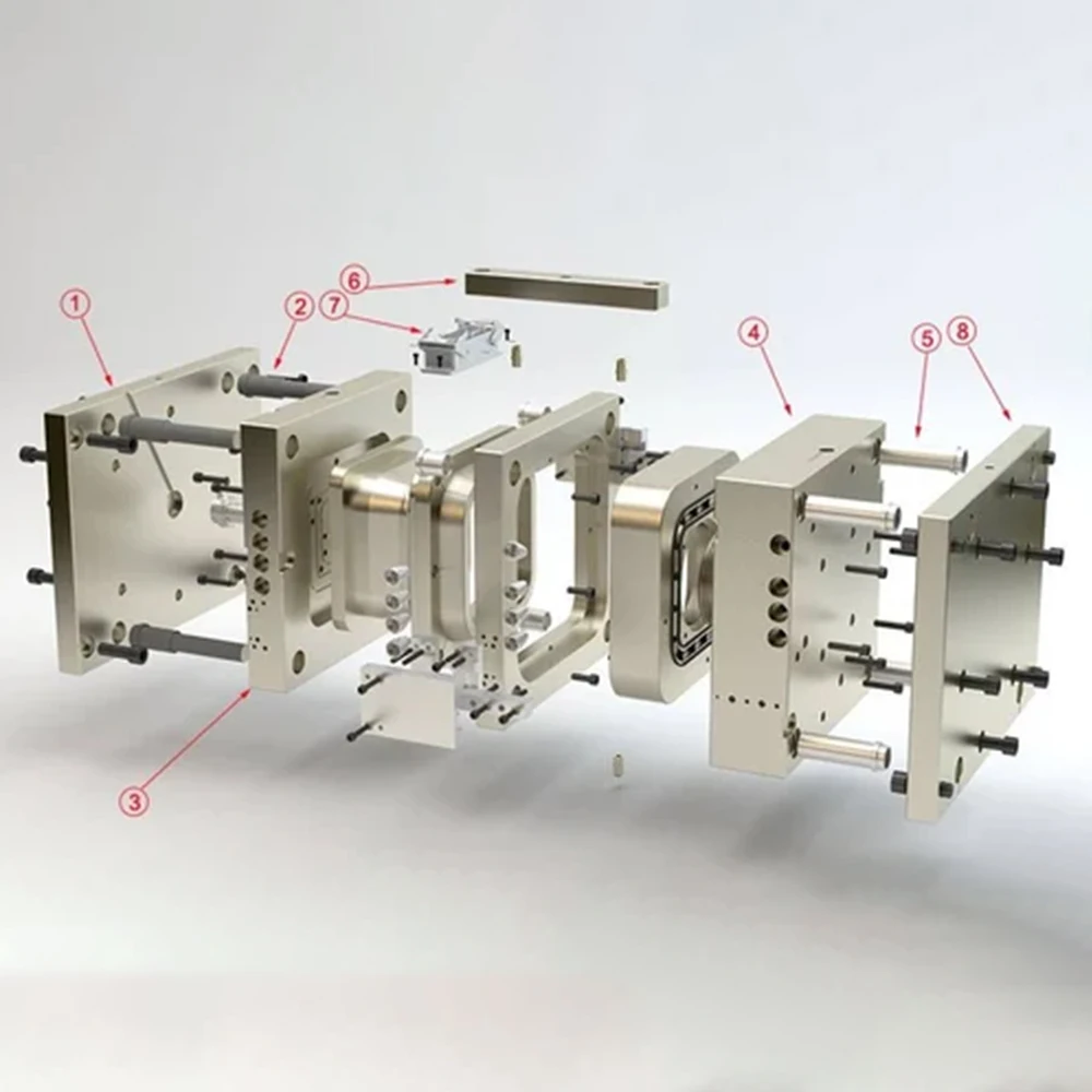 China injection mould manufacturers custom plastic connector tool case precision injection molded Injection Molding Machines