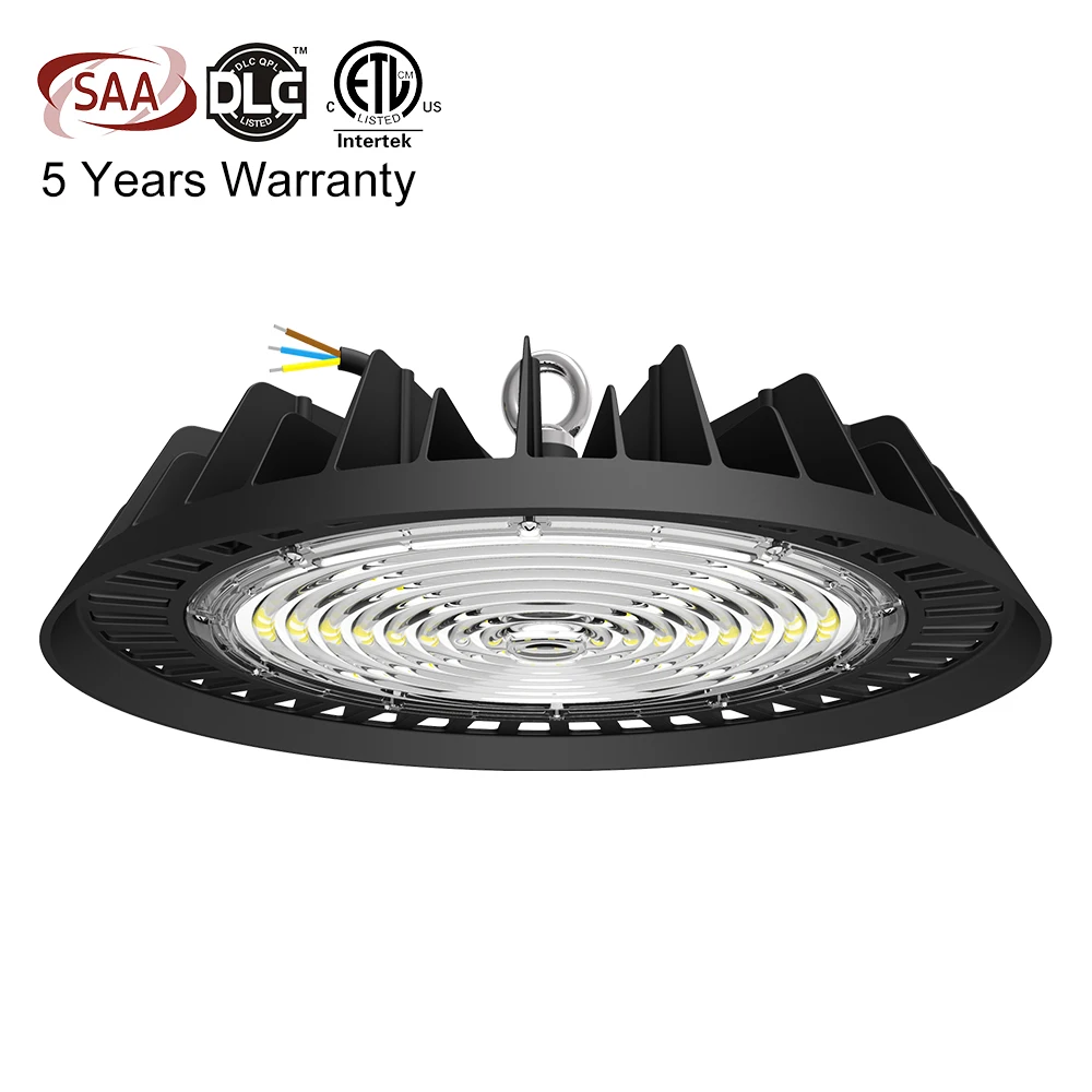 Sensor LED High Bay Light Cheapest New Design IP65 Waterproof 5 Years Warranty 100W 150W 200W High Bay Led Light Garage Light