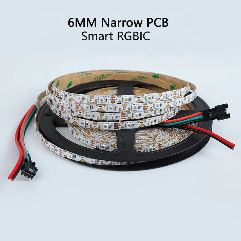 Smart Addressable S Shape 12V 60 84 Pixel Zigzag 5050 RGB Flexible Curving Tape DC12V ZIG ZAG RGBIC LED Strip Light